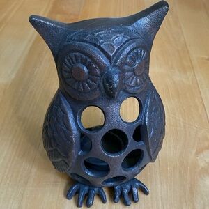 Metal Cast Owl